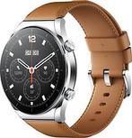 Xiaomi Watch S1 46 mm zilver op lederen bandje bruin [wifi], Verzenden, Zo goed als nieuw