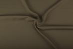 Texture stof middel khaki - 25m bi-stretch op rol, Hobby en Vrije tijd, Stoffen en Lappen, Verzenden, Nieuw