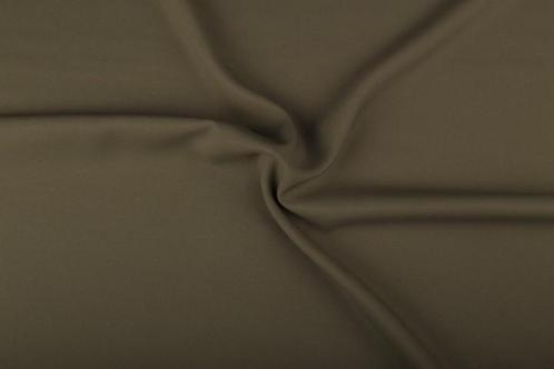 Texture stof middel khaki - 25m bi-stretch op rol, Hobby en Vrije tijd, Stoffen en Lappen, Verzenden