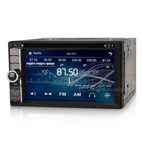 2-DIN Autoradio 6.2 Inch HD Scherm Dubbel Din Bluetooth, Auto diversen, Autoradio's, Nieuw, Ophalen of Verzenden