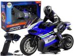 RC-motorfiets - 2,4 GHz - 35 m bereik - blauw, Ophalen of Verzenden, Nieuw