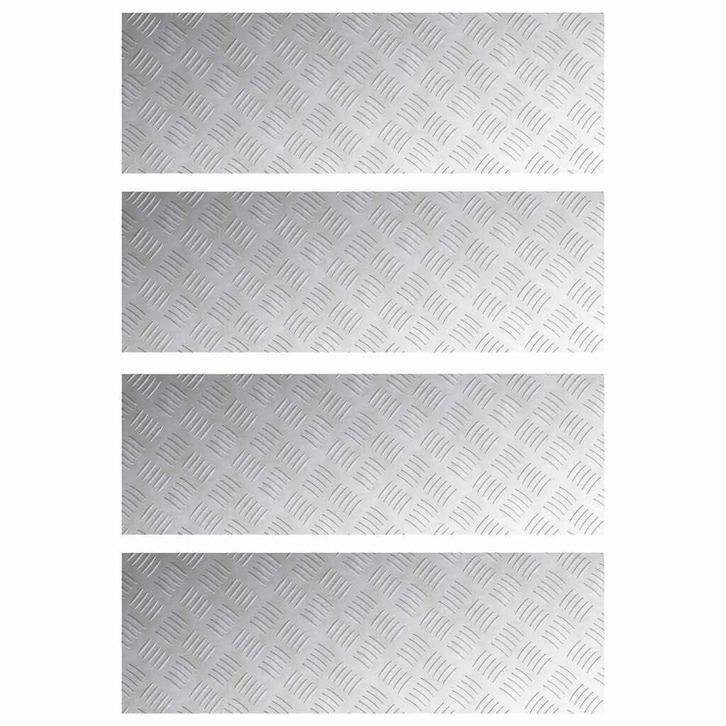 Checker Platen Zilver 90cm | Retourdeal 35% Korting, Doe-het-zelf en Verbouw, Platen en Panelen, Minder dan 20 mm, Nieuw, Overige materialen