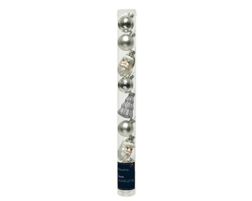 Kerstbal kerstballen hangdecoratie kerstfiguren zilver 3-6, Hobby en Vrije tijd, Knutselen, Nieuw, Ophalen of Verzenden