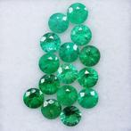 15 pcs Groen Smaragd - 1.86 ct - Instituto Gemólogico, Sieraden, Tassen en Uiterlijk, Edelstenen, Nieuw