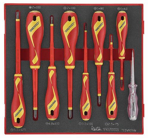 Geïsoleerde schroevendraaierset 1000V Foam2 tray PH- PZ 9 de, Doe-het-zelf en Verbouw, Gereedschap | Handgereedschap, Ophalen of Verzenden