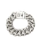 Zilveren Buddha to Buddha armband; Chain XL | 21 cm, Gebruikt, Zilver, Zilver, Verzenden