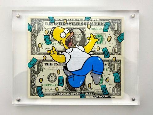 Mr Dollar - Homer’s Jackpot, Antiek en Kunst, Kunst | Schilderijen | Modern