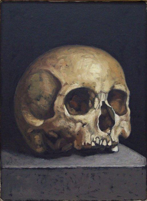Italiaanse school (XX) - Memento Mori, Antiek en Kunst, Kunst | Schilderijen | Klassiek