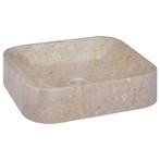 Gootsteen Marmer 40x40 Grijs | Topdeal! | Badkamer Makeover, Ophalen of Verzenden, Nieuw, Steen, Wastafel