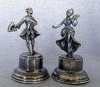 Beeld, Gentleman and Lady figures - 9.3 cm - .800 zilver, Antiek en Kunst