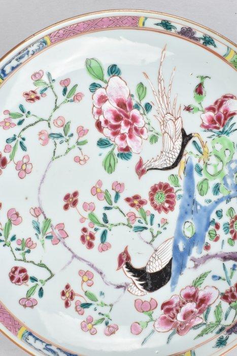 Bord - A CHINESE FAMILLE ROSE PHEASANTS DISH DECORATED -, Antiek en Kunst, Antiek | Overige Antiek