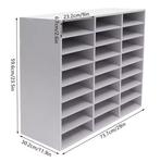 Kantoor Opbergkast met Compartimenten – Dossierkast PVC, Verzenden, Nieuw in verpakking