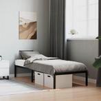 vidaXL Bedframe metaal zwart 80x200 cm, Eenpersoons, Verzenden, Zwart, Nieuw