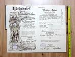 Document - Karl Hacker - Lehrbrief - Karl Hacker - 1914, Antiek en Kunst