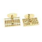 Gouden manchetknopen als telraam., Ophalen of Verzenden, Gebruikt, Goud