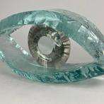 Andrzej Rafalski - sculptuur, Handmade Glass Eye - 13 cm -