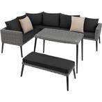 Wicker lounge Pula met aluminium frame - grijs, Verzenden, Nieuw