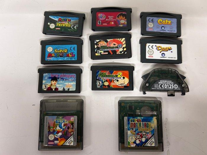 Nintendo - Gameboy Advance SP - Game Boy Advance SP With 10, Spelcomputers en Games, Spelcomputers | Overige Accessoires