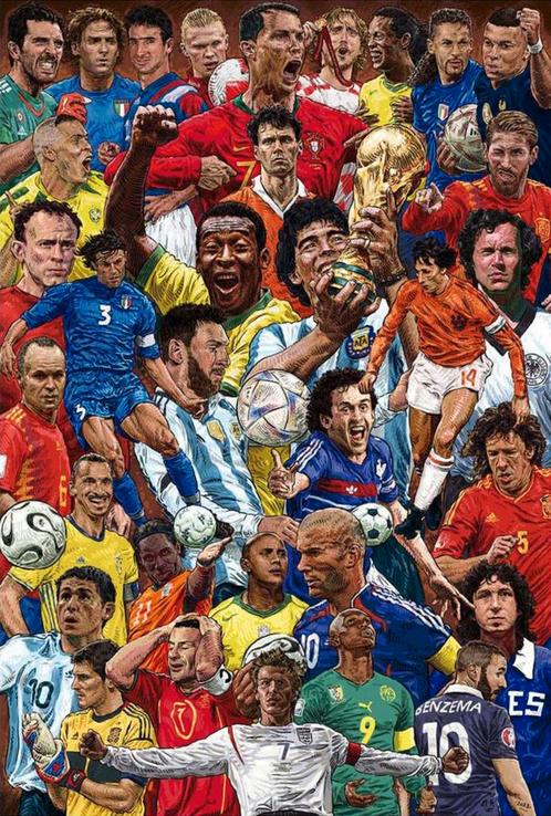 Poster Legendary Footballers 61x91,5cm, Verzamelen, Posters, Nieuw, A1 t/m A3, Verzenden