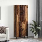 vidaXL Highboard 2 pcs Oud hout 69,5 x 34 x 180 cm Bewerkt, Huis en Inrichting, Kasten | Buffetkasten, Minder dan 50 cm, Verzenden
