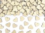 Tafeldecoratie Hartjes Hout 2cm 50st, Hobby en Vrije tijd, Verzenden, Nieuw