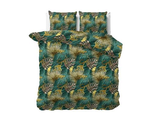 Sleeptime Elegance Gouden Botanical Groen, Huis en Inrichting, Slaapkamer | Beddengoed
