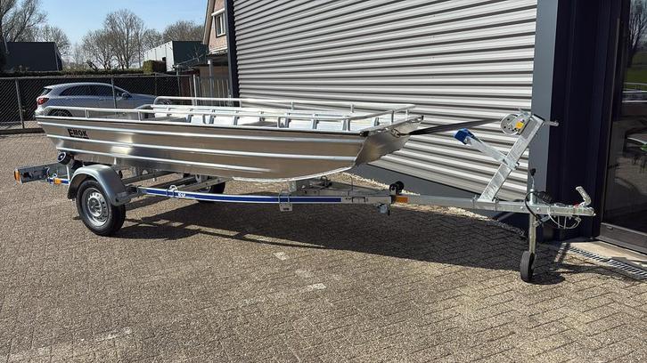 EMOK J-Serie – Aluminium Platbodem Boten | Gratis levering, Watersport en Boten, Roeiboten, Met roeispanen of peddels, Met aanhanger of trailer