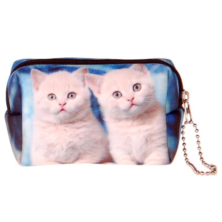 Kleine etui/klein toilettasje poesjes NIEUW, Diversen, Schoolbenodigdheden, Nieuw, Ophalen of Verzenden