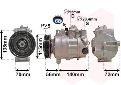 AIRCO COMPRESSOR VOOR MERCEDES BENZ B-KL W246 2011-2014, Auto-onderdelen, Airco en Verwarming, Nieuw, Ophalen of Verzenden