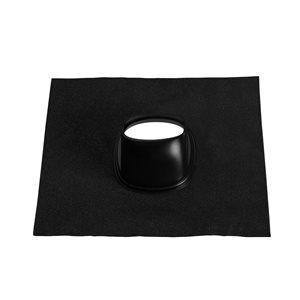 Ubbink Ubiflex pan universeel 500x600 mm Ø131 35-55° zwart, Doe-het-zelf en Verbouw, Buizen en Afvoer, Ophalen of Verzenden