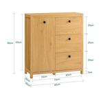 Badkamerkast met Uitklapbare Wasmand en 3 Lades, Verzenden, Nieuw