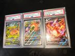 Pokémon - 3 Graded card - PSA 9 MINT Full 3x Charizard UPC, Nieuw