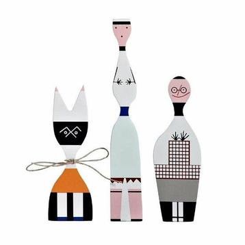 Set of 3 Wooden Dolls - Vitra  replica - No 7, 8 en9 beschikbaar voor biedingen