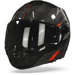 Scorpion EXO-Tech Carbon Top Black-Red Systeem Helm
