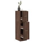 vidaXL Apothekerskast 30x41x118 cm bewerkt hout bruin, Verzenden, Nieuw