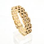 8 Krt. fantasie schakel armband | 19,5 cm (gouden armband), Sieraden, Tassen en Uiterlijk, Antieke sieraden, Ophalen of Verzenden