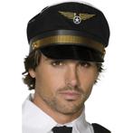 Zwarte piloten verkleed pet - Feesthoeden overig, Ophalen of Verzenden, Nieuw