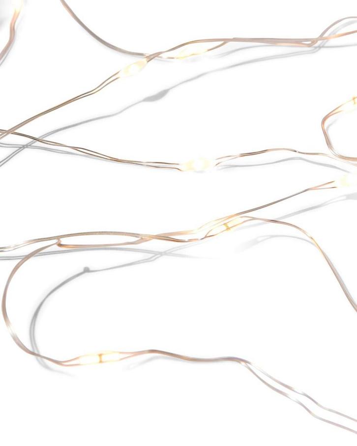 HEMA Lichtsnoer 3m met 30 LED lampjes zilverdraad voor sale, Diversen, Kerst, Nieuw, Verzenden
