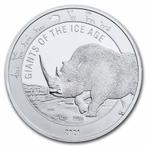 Ghana Giants of the Ice Age 1 oz 2021 Woolly Rhino, Postzegels en Munten, Munten | Afrika, Verzenden, Overige landen, Losse munt