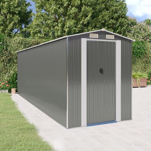 vidaXL Tuinschuur 192x606x223 cm gegalvaniseerd staal, Tuin en Terras, Tuinhuizen, Nieuw, Verzenden