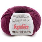 Katia Merino 100% - 25 bordeauxpaars - Wol Garen, Hobby en Vrije tijd, Breien en Haken, Ophalen of Verzenden, Nieuw