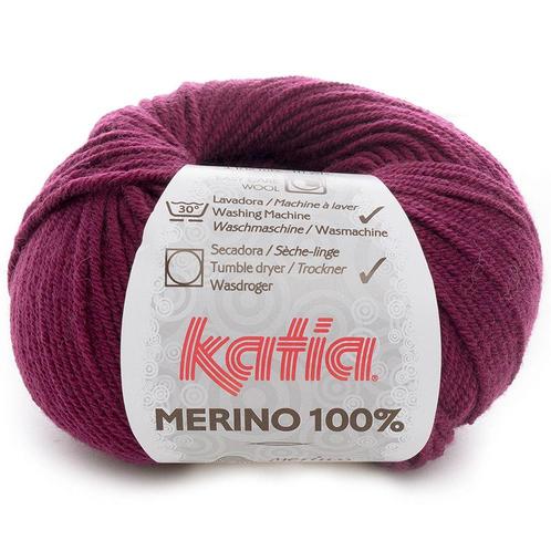 Katia Concept Merino 100% - 25 bordeauxpaars - Wol Garen, Hobby en Vrije tijd, Breien en Haken, Ophalen of Verzenden