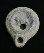 Oud-Romeins Terracotta Discus olielamp - 15 mm, Antiek en Kunst