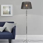 Vloerlamp staande lamp Lingen 151 cm chroom en grijs E27, Huis en Inrichting, Verzenden, Nieuw