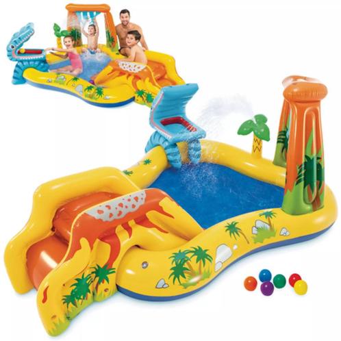 Intex opblaasbaar familiezwembad 229x147x46 cm met 2 luch..., Watersport en Boten, Duiken, Nieuw, Ophalen of Verzenden