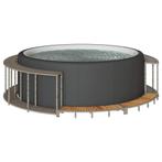 vidaXL Hottub ombouw opbergruimte en houten opstapje poly, Verzenden, Nieuw