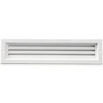 Deurrooster aluminium LxH 430 x 80mm - WIT (G31-4207W), Doe-het-zelf en Verbouw, Verzenden, Nieuw