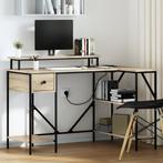 vidaXL Bureau Sonoma eiken 120 x 79 x 86.5 cm Bewerkt hout, Verzenden, Nieuw