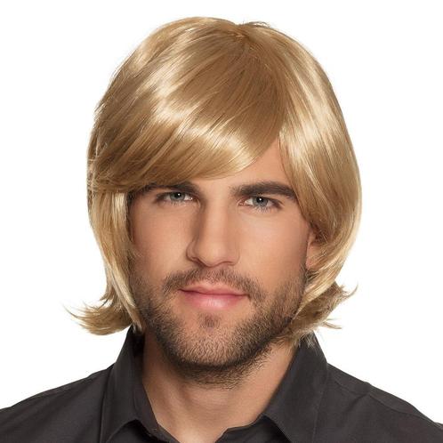 Blonde pruik voor heren jaren 70 stijl - Herenpruiken, Hobby en Vrije tijd, Feestartikelen, Verzenden
