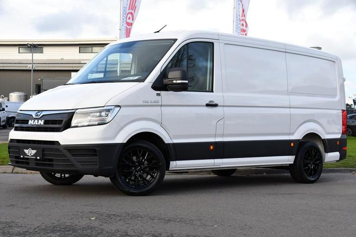 MAN TGE 35 2.0 L3H2 PB Edition, Auto's, Bestelauto's, Onderhoudsboekje, Lease, Automaat, Financial lease, Wit, Gebruikt, MAN, Stof